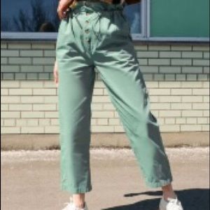 UO Terra High-Waisted Paper-bag Pant